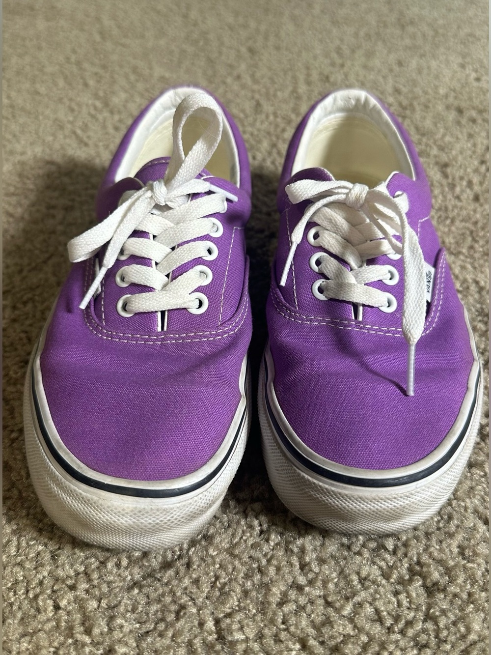 Vans Purple Canvas Low Pros